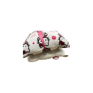 HELLO KITTY Sanrio Set Of 2 Decorative Pillow PINK BOW and PINK DAISY NWT